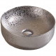 American Imaginations AI-27927 13.98-in. W Above Counter Silver Bathroom Vessel Sink For Deck Mount Deck Mount Drilling