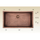 American Imaginations AI-34415 32-in. W CSA Approved Copper Kitchen Sink With 1 Bowl And 16 Gauge