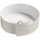 American Imaginations AI-27951 17.32-in. W Above Counter White Bathroom Vessel Sink For Deck Mount Deck Mount Drilling