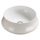American Imaginations AI-27960 15.35-in. W Above Counter White Bathroom Vessel Sink For Deck Mount Deck Mount Drilling
