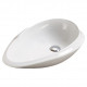 American Imaginations AI-27962 24.01-in. W Above Counter White Bathroom Vessel Sink For Deck Mount Deck Mount Drilling