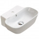 American Imaginations AI-27969 16.34-in. W Above Counter White Bathroom Vessel Sink For 1 Hole Center Drilling