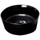 American Imaginations AI-27987 14.09-in. W Above Counter Black Bathroom Vessel Sink For Wall Mount Wall Mount Drilling