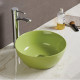 American Imaginations AI-28009 14.09-in. W Above Counter Olive Bathroom Vessel Sink For Wall Mount Wall Mount Drilling