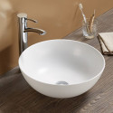 American Imaginations AI-28027 14.09-in. W Above Counter White Bathroom Vessel Sink For Wall Mount Wall Mount Drilling