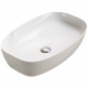 American Imaginations AI-28064 23.62-in. W Above Counter White Bathroom Vessel Sink For Wall Mount Wall Mount Drilling