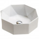 American Imaginations AI-28094 15.35-in. W Above Counter White Bathroom Vessel Sink For Wall Mount Wall Mount Drilling