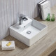 American Imaginations AI-28099 18.1-in. W Above Counter White Bathroom Vessel Sink For 1 Hole Center Drilling