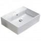 American Imaginations AI-28112 23.23-in. W Above Counter White Bathroom Vessel Sink For 1 Hole Center Drilling