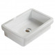 American Imaginations AI-28121 20.5-in. W Above Counter White Bathroom Vessel Sink For Deck Mount Deck Mount Drilling