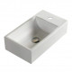American Imaginations AI-28149 18.1-in. W Above Counter White Bathroom Vessel Sink For 1 Hole Right Drilling
