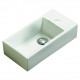 American Imaginations AI-28150 16-in. W Above Counter White Bathroom Vessel Sink For 1 Hole Right Drilling