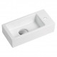 American Imaginations AI-28160 14.5-in. W Above Counter White Bathroom Vessel Sink For 1 Hole Right Drilling