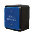 Entrematic W6-10 4.5" Square Push Plate w/ "Push to Open" Text