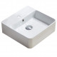 American Imaginations AI-28180 15-in. W Above Counter White Bathroom Vessel Sink For 1 Hole Center Drilling