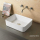 American Imaginations AI-28181 18.9-in. W Above Counter White Bathroom Vessel Sink For Deck Mount Deck Mount Drilling