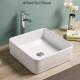 American Imaginations AI-28183 16.3-in. W Above Counter White Bathroom Vessel Sink For Deck Mount Deck Mount Drilling
