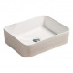 American Imaginations AI-28186 18.9-in. W Above Counter White Bathroom Vessel Sink For Deck Mount Deck Mount Drilling