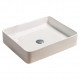 American Imaginations AI-28187 19.9-in. W Above Counter White Bathroom Vessel Sink For Deck Mount Deck Mount Drilling
