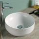 American Imaginations AI-28193 13.8-in. W Above Counter White Bathroom Vessel Sink For Deck Mount Deck Mount Drilling