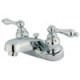 Kingston Brass KB25 4” Centerset Bathroom Faucets,Metal Lever