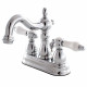 Kingston Brass KB160BPL 4” Centerset Bathroom Faucets,Porcelain Lever