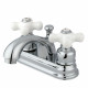 Kingston Brass KB2601PX 4” Centerset Bathroom Faucets,Porcelain Cross