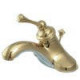 Kingston Brass KB354 4” Centerset Bathroom Faucets With Plastic Pop-Up Drain