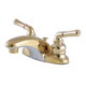 Kingston Brass KB62 Two Handle 4" Centerset Bathroom Faucet w/ Brass Pop-up