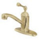 Kingston Brass KS340BL Single Handle 4" Centerset Lavatory Faucet w/ Push-Up & Optional Deck Plate