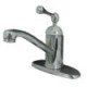 Kingston Brass KS340BL Single Handle 4" Centerset Lavatory Faucet w/ Push-Up & Optional Deck Plate