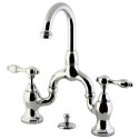 Kingston Brass KS7992TAL Bridge Bathroom Faucet w/ Pop-Up Drain