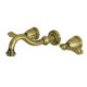Kingston Brass KS312AL Wall Mount Bathroom Faucets,Metal Lever
