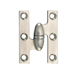 Gruppo Romi F1001W Olive Knuckle Solid Forged Brass Hinge with Washer, Size - 2.0" L x 1.5" W