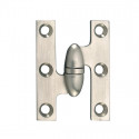  F1001W-US26DRH Olive Knuckle Solid Forged Brass Hinge with Washer, Size - 2.0" L x 1.5" W