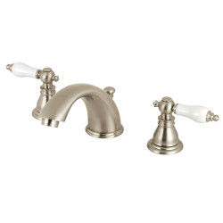 Kingston Brass KB96 Widespread Bathroom Faucets,Porcelain Lever