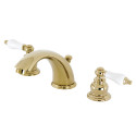 Kingston Brass KB972PL Widespread Bathroom Faucets,Porcelain Lever