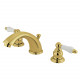 Kingston Brass KB972 Widespread Bathroom Faucets,Porcelain Lever
