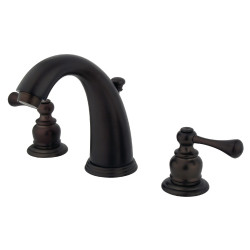 Kingston Brass KB98BL Widespread Bathroom Faucets,Metal Lever