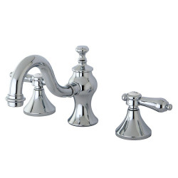 Kingston Brass KC716BAL Widespread Bathroom Faucets,Metal Lever