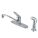 Kingston Brass KB562SP 8" Centerset Kitchen Faucet With Matching Finish Plastic Sprayer