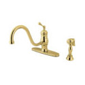Kingston Brass KS1572TLBS Single Handle Kitchen Faucet