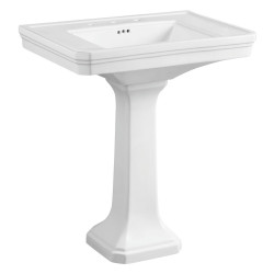 Kingston Brass VPB4308 Victorian Medium Porcelain Pedestal Wash Basin