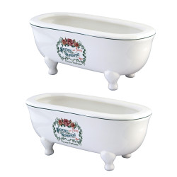 Kingston Brass BATUBDEWD Mini Tub Soap Dish, White