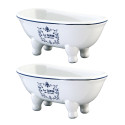 Kingston Brass BATUBDSWD Mini Tub Soap Dish, White