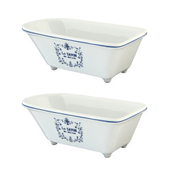 Kingston Brass BATUBRWD Mini Tub Soap Dish, White