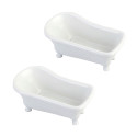 Kingston Brass DBATUBW Mini Tub Soap Dish, White