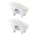 Kingston Brass BATubRWD Mini Tub Soap Dish, White