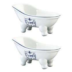 Kingston Brass BATUBSSWD Mini Tub Soap Dish, White