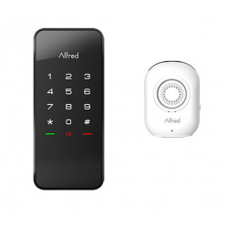 Alfred DB1 Matte Black Smart Touchscreen Motorized Deadbolt Lock With Bluetooth And Wifi Connect
